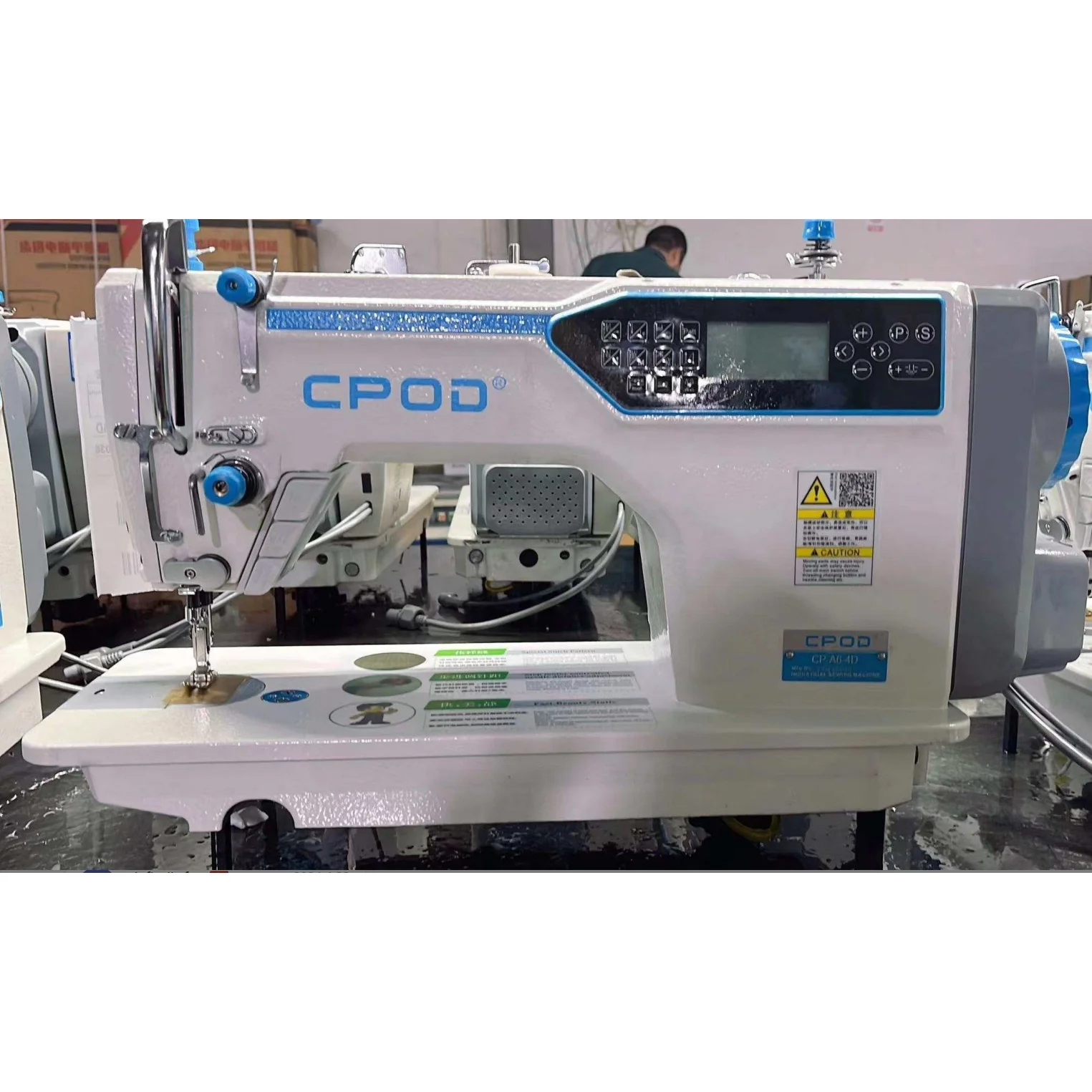 QK-800-A6 Hot Sale Jack Style Single Step Fully Automatic Computerized Flatbed Lockstitch Industrial Sewing Machine