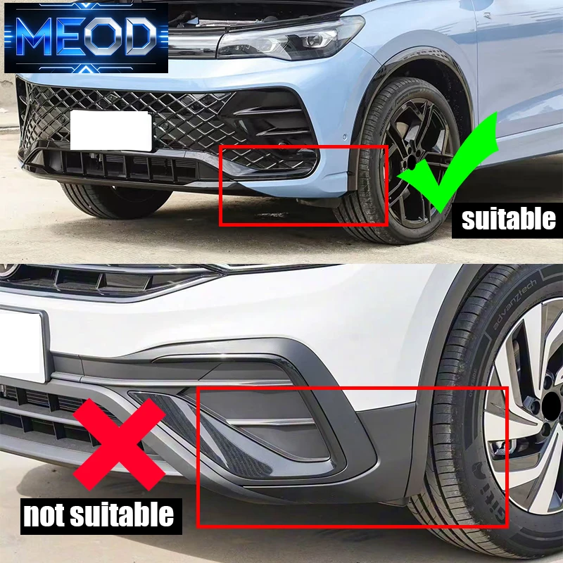 New For Volkswagen Tiguan MK3 Tiguan L Pro 2024 2025 Car front bumper protection angle exterior modification parts view 3