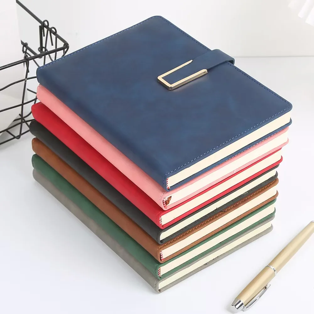 200 page A5 thick notebooks with horizontal lines, equipped with pen inserts, simple diary suitable for offices  accessories