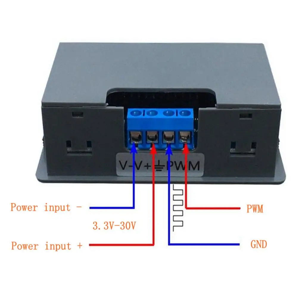 LCD PWM Frequency Generator Module Square Wave Signal Output for MCU Development and Duty Cycle Adjustment