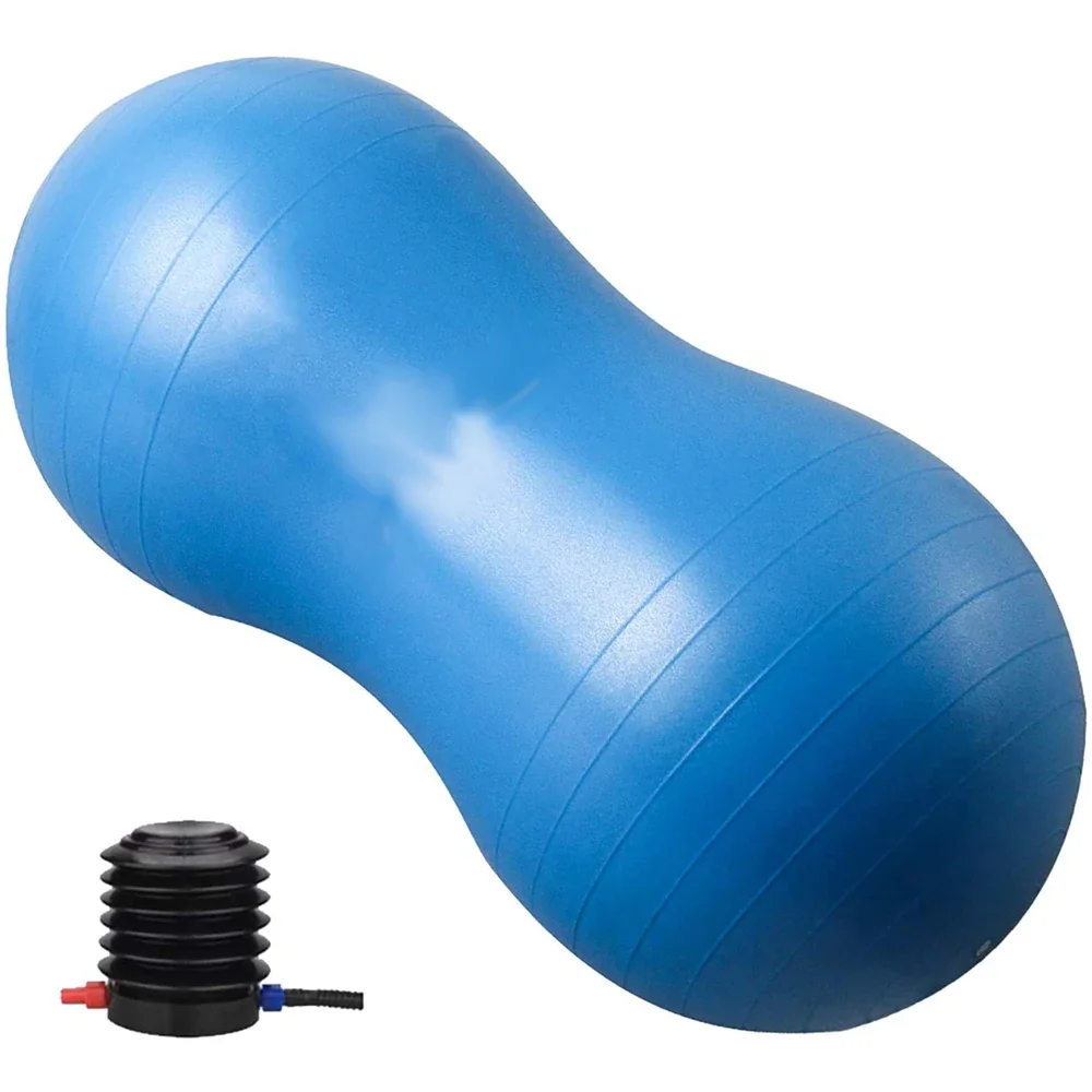 Peanut Ball - Anti Burst Exercise Ball for Labor Birthing, Physical Therapy for Kids, Core Strength, Home & Gym Fintness