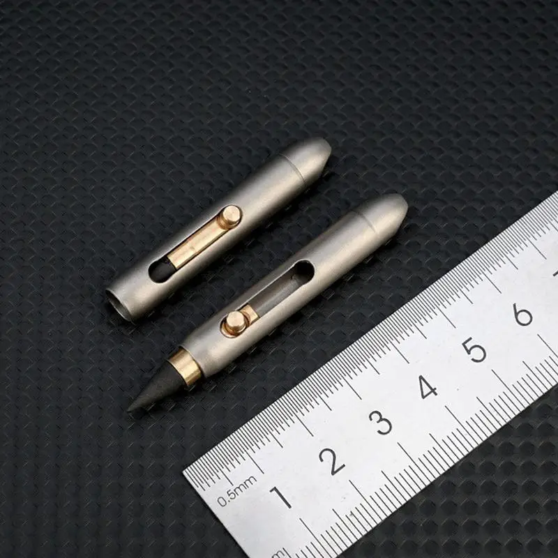 Infinity Pencils Titanium Alloy Inkless Pencils Eternal Desk Decor Pocket Pen For Writing Unique Keychain Pendant School