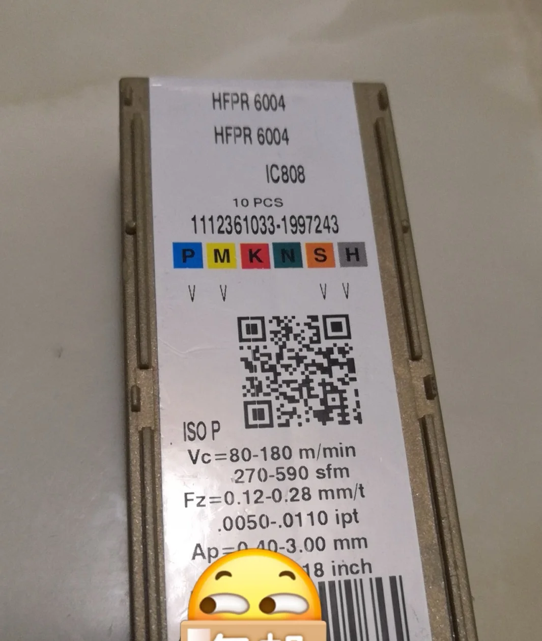 

Hard alloy cutting blades HFPR 4004 IC354