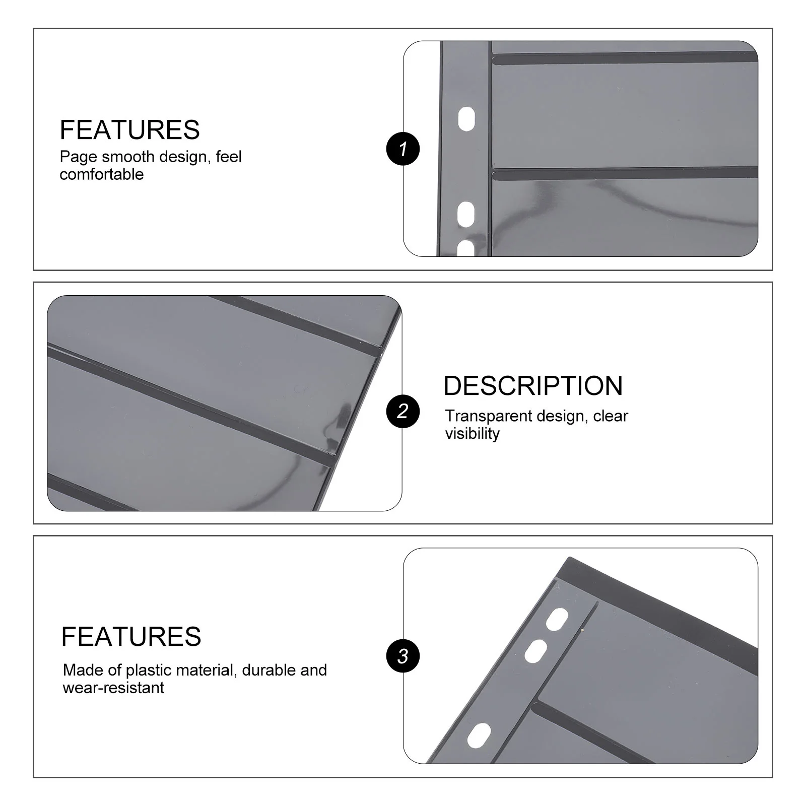 

Album Clear Design Reusable Erasable Seven Rows Stamp Page Coin Holder Collector Supplies Postage Letter