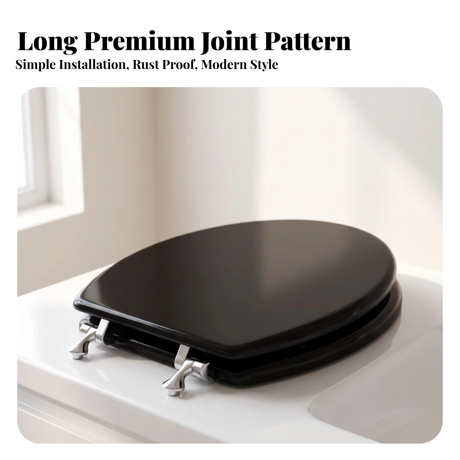 Toilet Seat Hinge Replacement Kit Easy to Install Toilet Lid Hinge Repair Kit Rust-Proof Secure for Homeowners, Bathroom