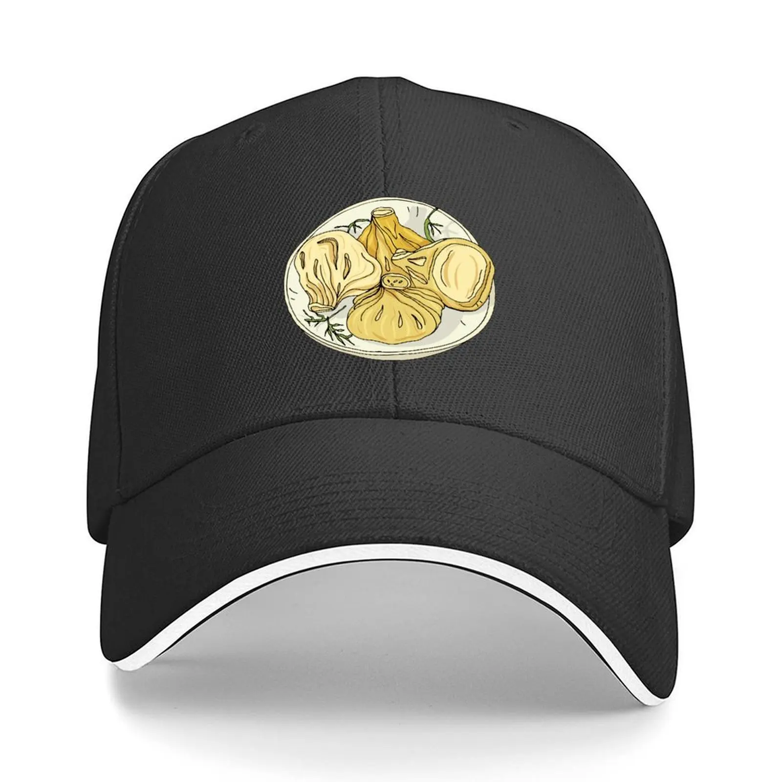 

Khinkali - Georgian Meat Dumplings Baseball Cap Trucker Hat Hip Hop cute Luxury Man Hat Women's Men's