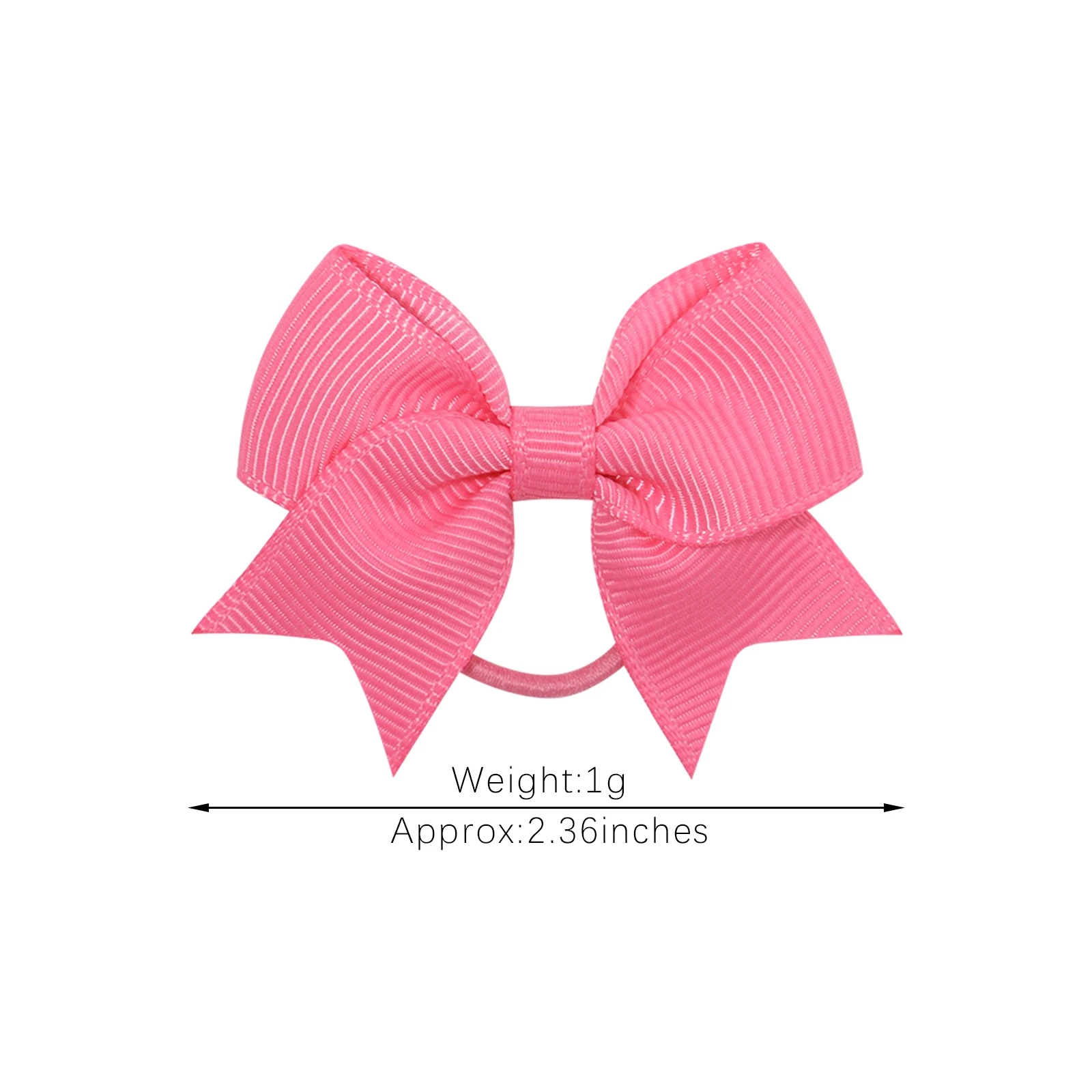 10Pcs/lot Grosgrain Ribbon Pigtail Bows Elastic Hair Ties Hair Bands Holders New Year Hair Accessories for Baby Girls Gift