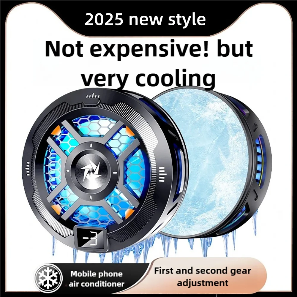 คลิปด้านหลัง 2 ใน 1 เกมหม้อน้ําแม่เหล็กจอแสดงผลโทรศัพท์มือถือ Cooler สําหรับ iPhone 15 14 13 12 Samsung Xiaomi Huawei Cooler หม้อน้ํา