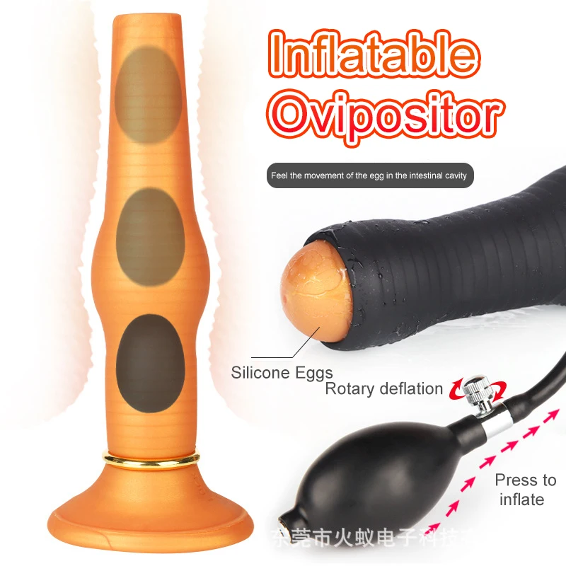 

Airflow Push Vagina/Anus Lay Eggs Butt Anal Plug Silicone Beads Ovipositor Experience Laying Eggs Stimulate Prostate Massage Toy