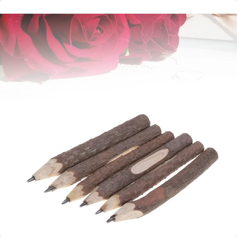 Twig Pencils 75 pcs Wooden Tree Bark for Pencils Retro Office Natural Branch Rustic Cm Twig Pencil plies