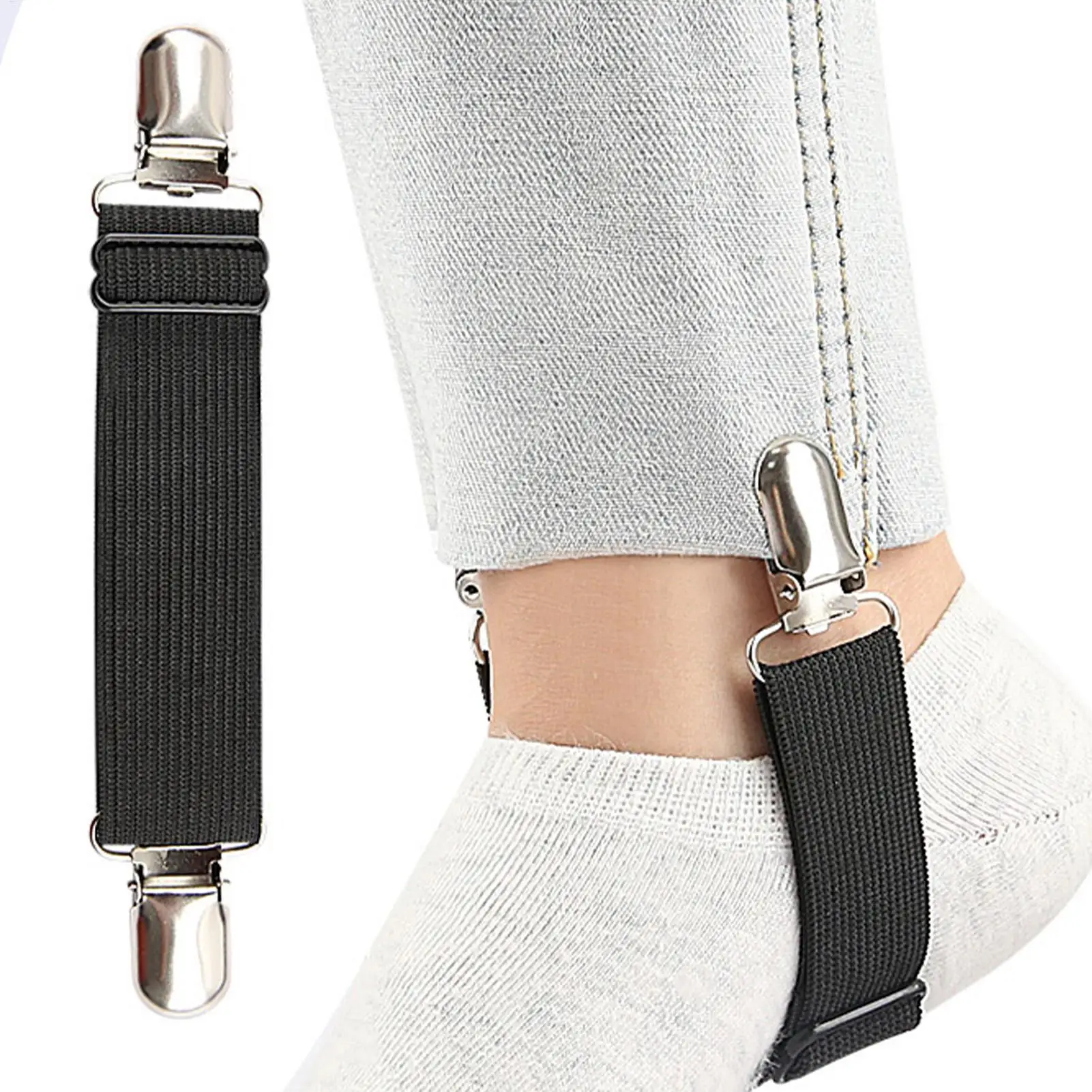 

Ремни для ботинок, 2 шт., регулируемые эластичные фиксаторы для брюк, аксессуары для ботинок для мужчин и женщин, носящих униформу, а также для исполнителей, мотоциклистов