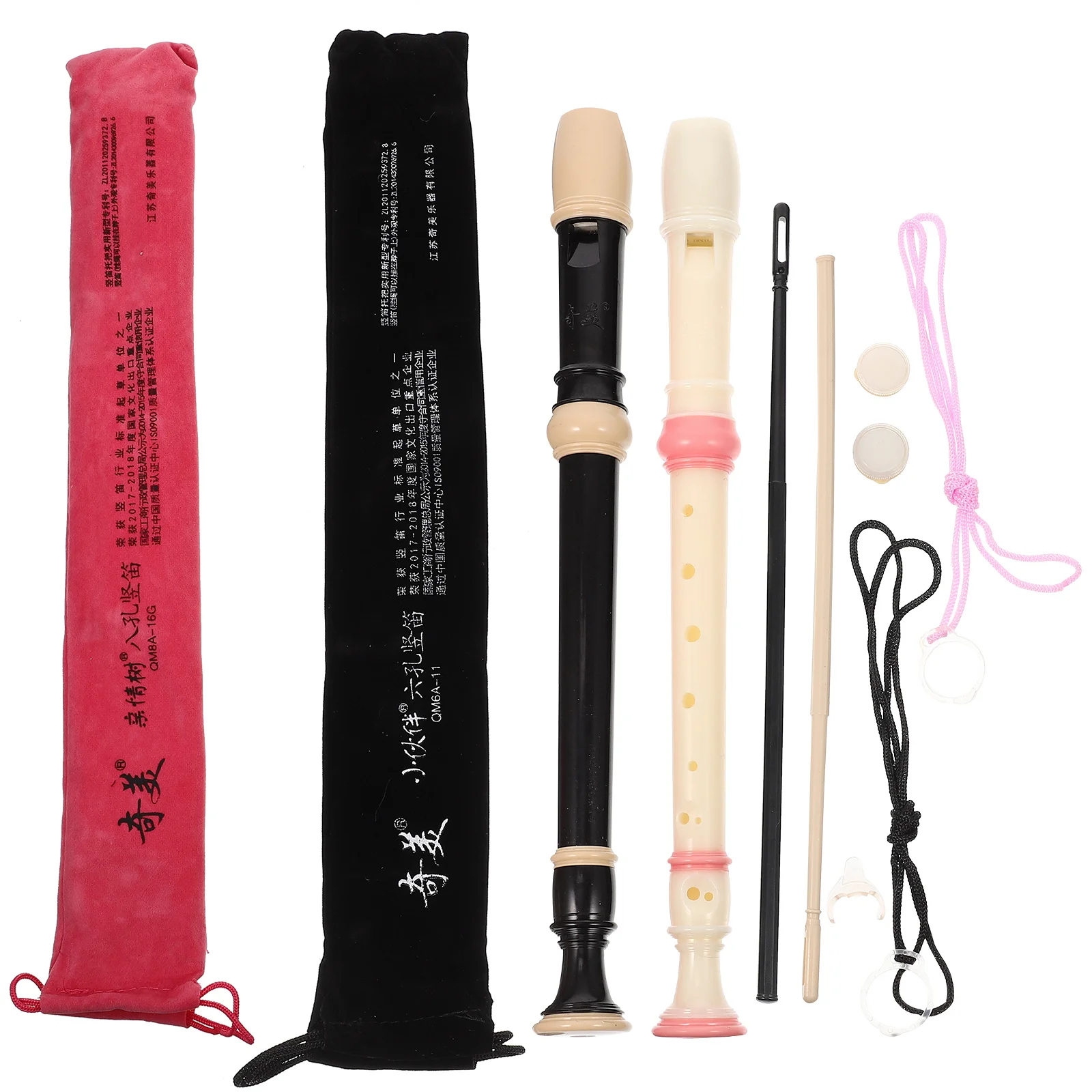 

1 set 8 Holes 6 Holes Soprano Recorder Beginner Clarinet Plastic Durable Practice Wind Instrument Student Musical