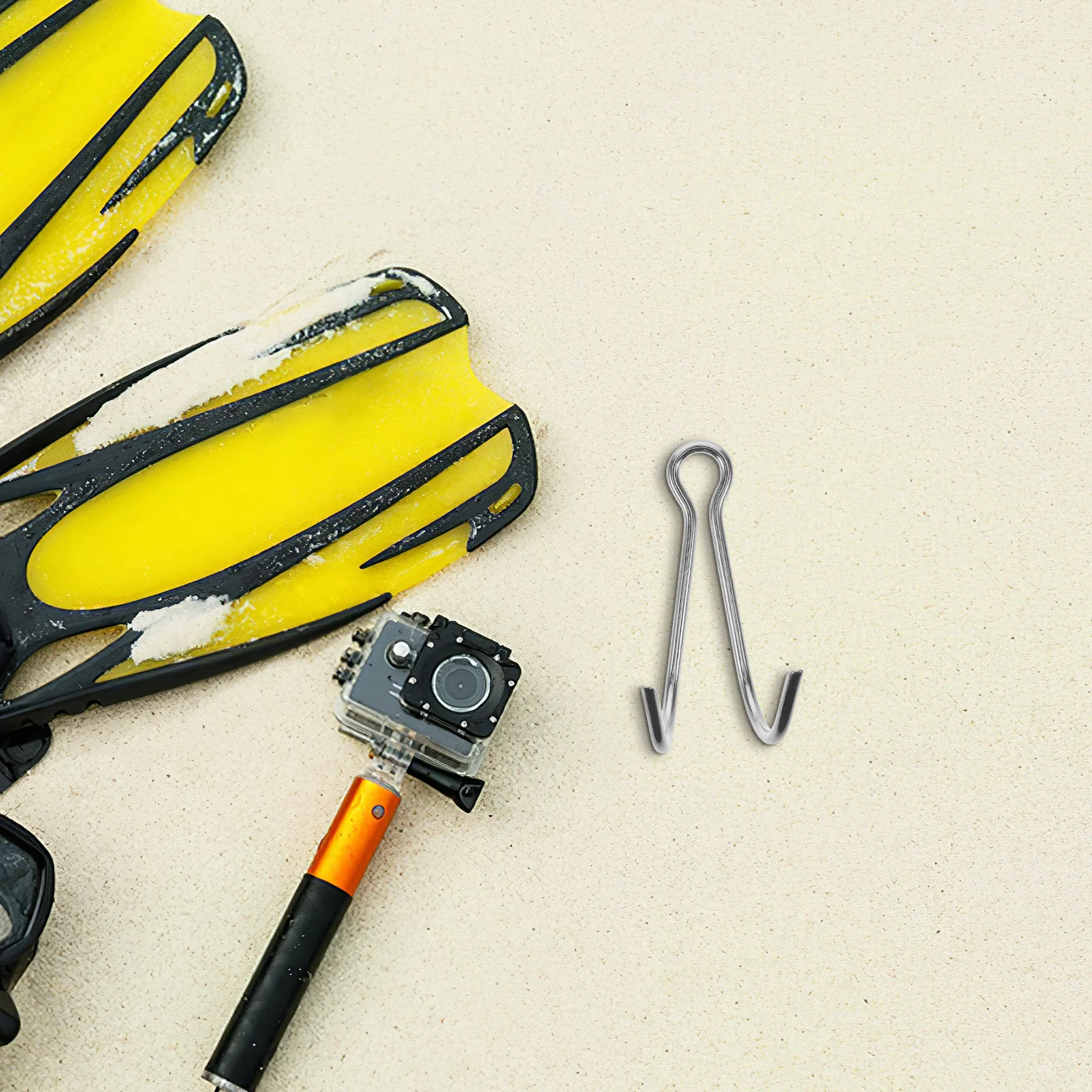 

Stainless Steel Hook Heavy Duty Scuba Diving Tool Portable Reef Hook for Secure Underwater Stabilization