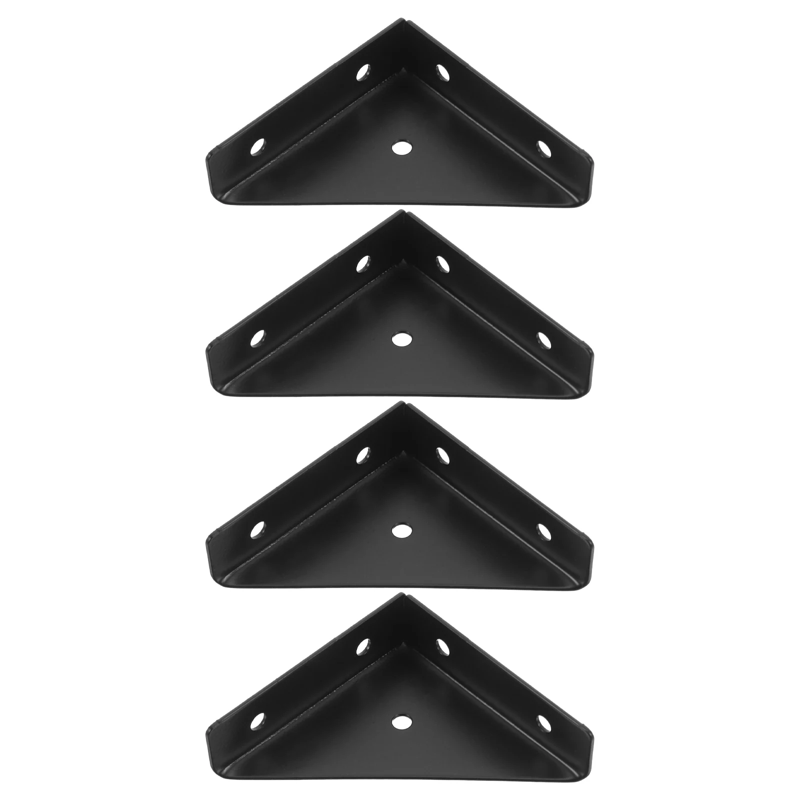 

4 pcs Fixed Bracket Shelf Brackets Fastening Stainless Steel Triangular Furniture Corner Bed Edge Space Optimization