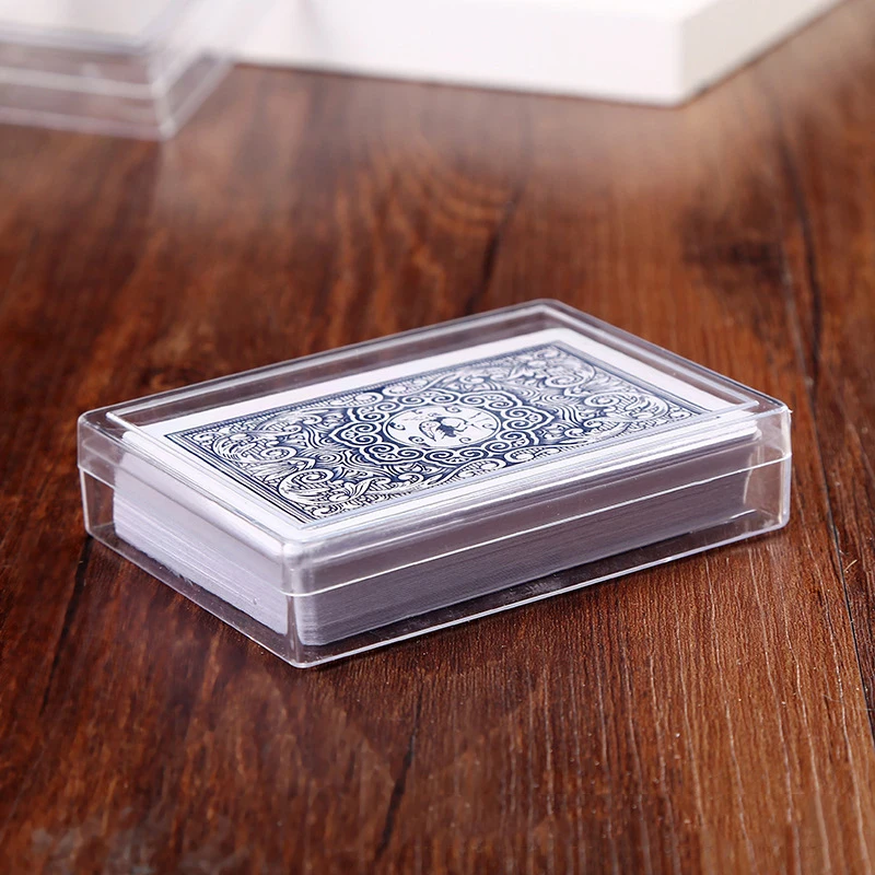 Transparent Plastic Boxes Playing Cards Container Storage Case Packing Poker Game Card Box For Board Games Club