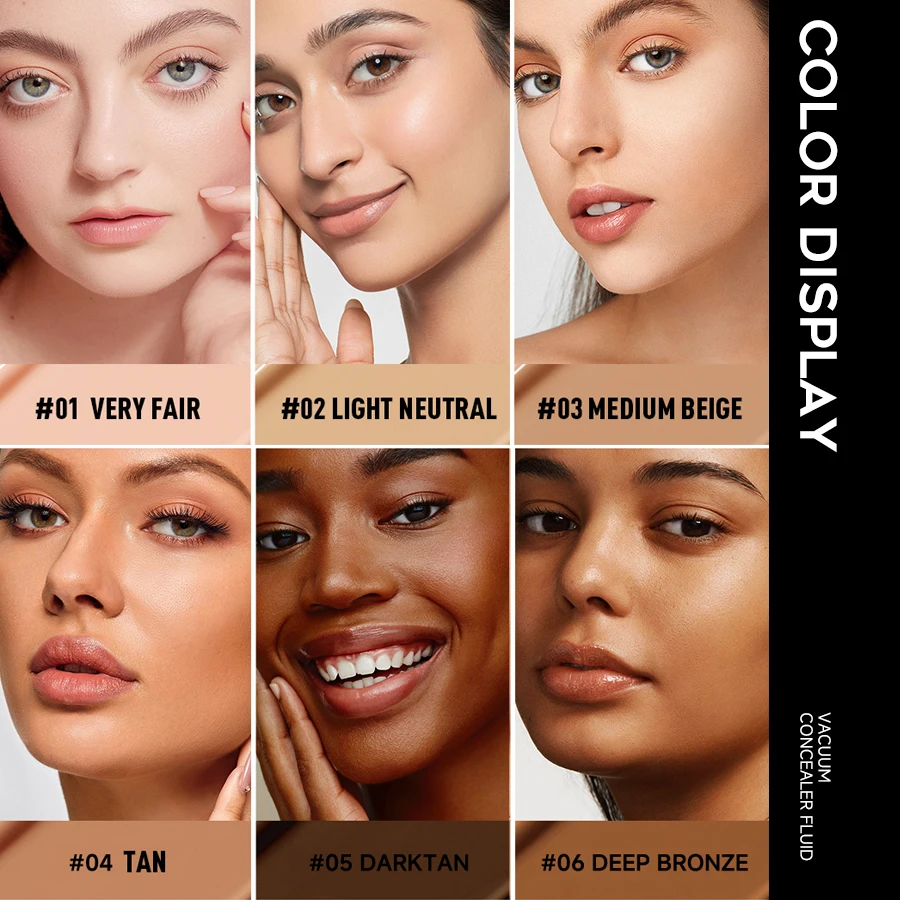 Vakuum-Concealer, flüssiges Foundation-Make-up ist feucht, zart und nicht leicht zu entfernen