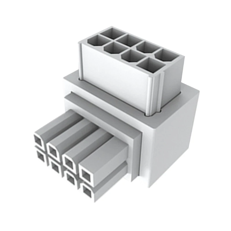 8Pin Female to 8pin Male 90 Degree Angled Power Adapter for Desktops Graphics Card Power Cable Adapter Connector