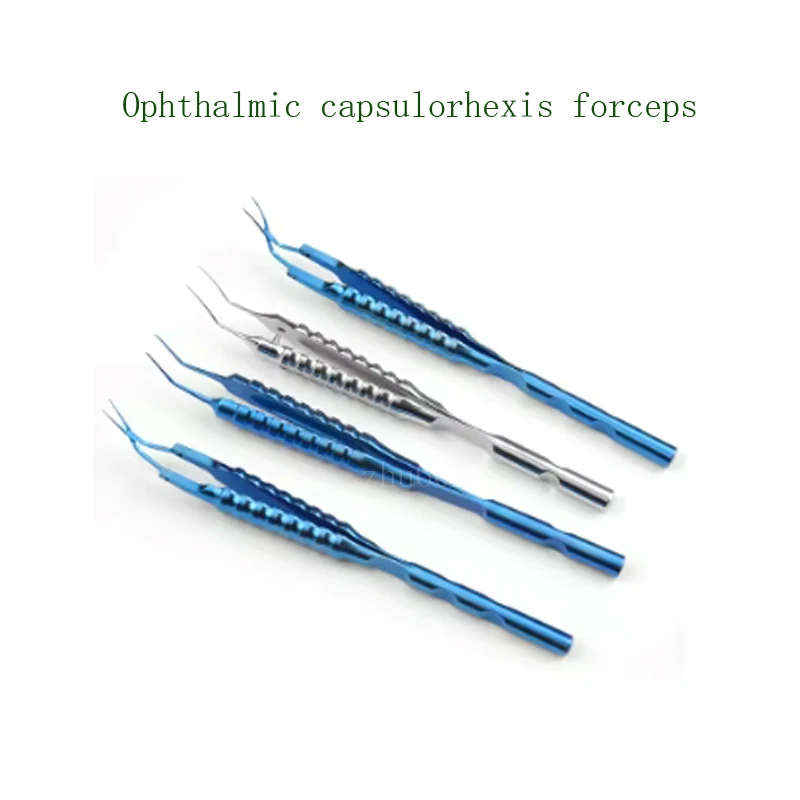 

Ophthalmic microsurgical instruments - Titanium alloy micro capsulorhexis forceps - Curved angle capsulorhexis forceps