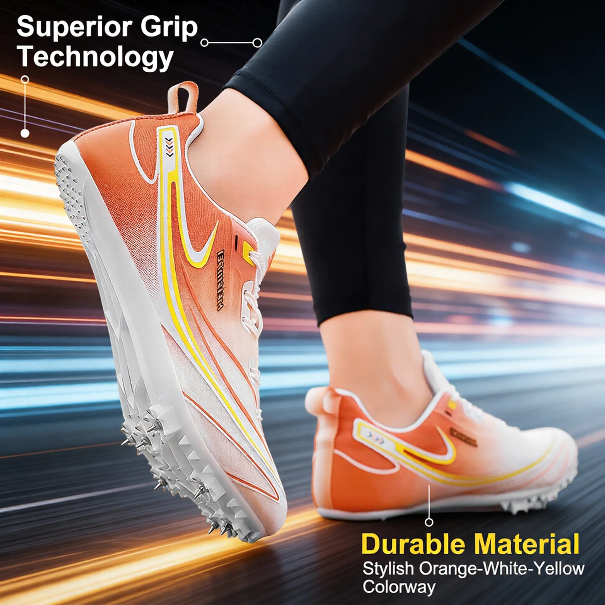 

Мужская и женская легкая атлетика с шипами, профессиональная спортивная обувь с шипами, спортивная обувь, легкая атлетика, кроссовки для тренировок на шнуровке