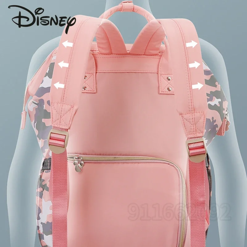 Disney Mickey Multifuncional Saco De Fraldas Saco De Urina De Bebê Mochila De Moda Dos Desenhos Animados, Marca De Luxo, Original, Novo