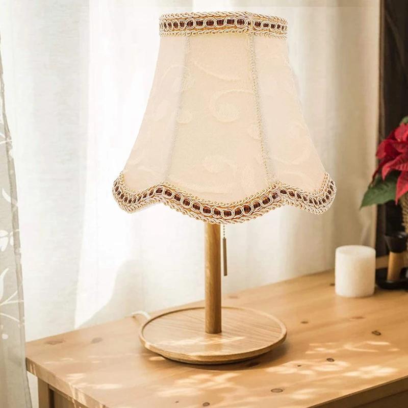 6X Table Lamp Shade Fabric Cloth Clip On Light Shades Lamp Cover Drum Shade Lampshade Bulb For Floor Lamp Home