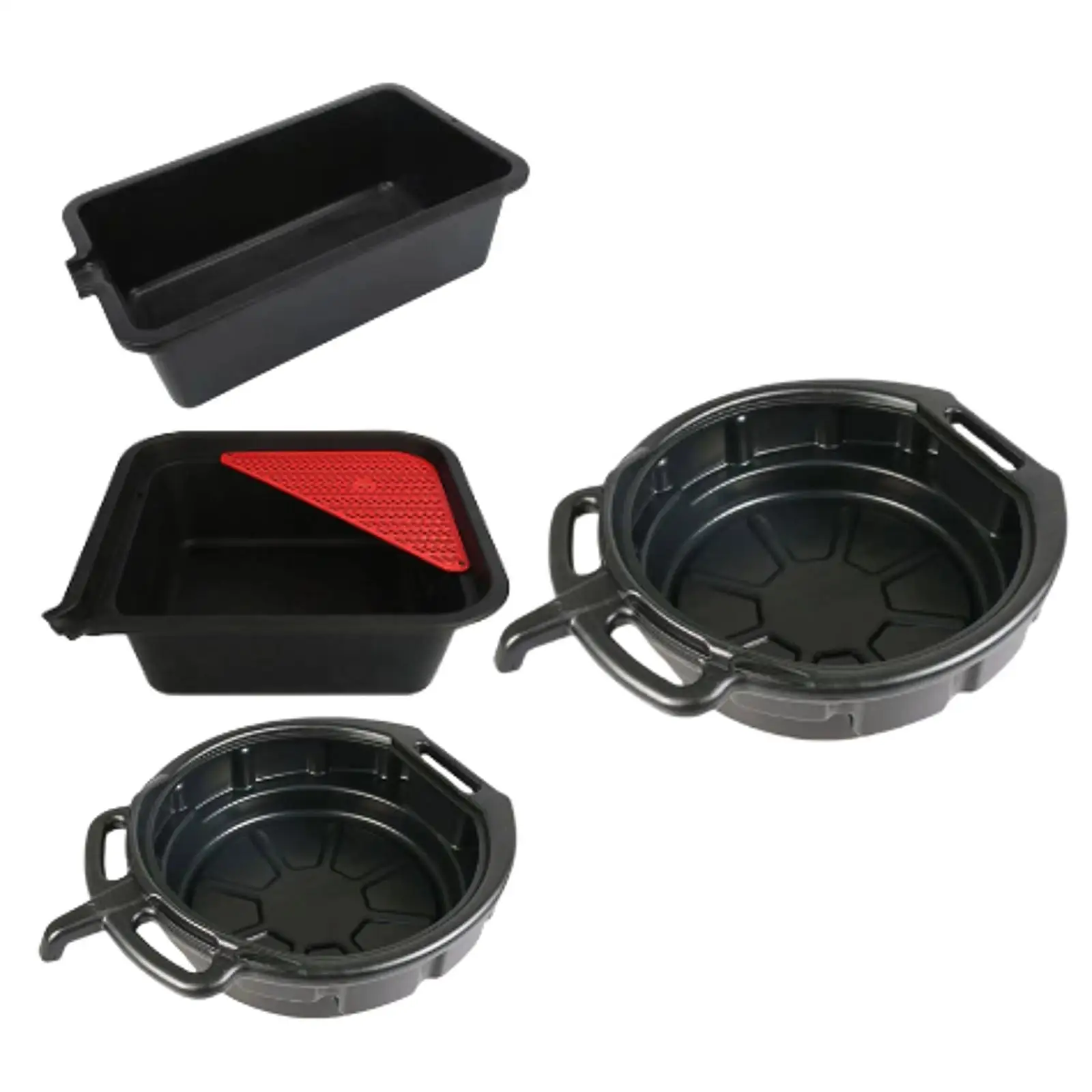 Oil Change Drain Pan Maintenance Easy Cleaning Avoids Spill Auto Repair Tool