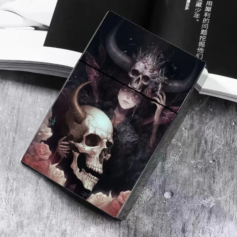 Creative Scary Style For 8mm Plastic Cigarette Box 20Pcs Big Capacity Personality Waterproof Cigarette case Smoking Accessories