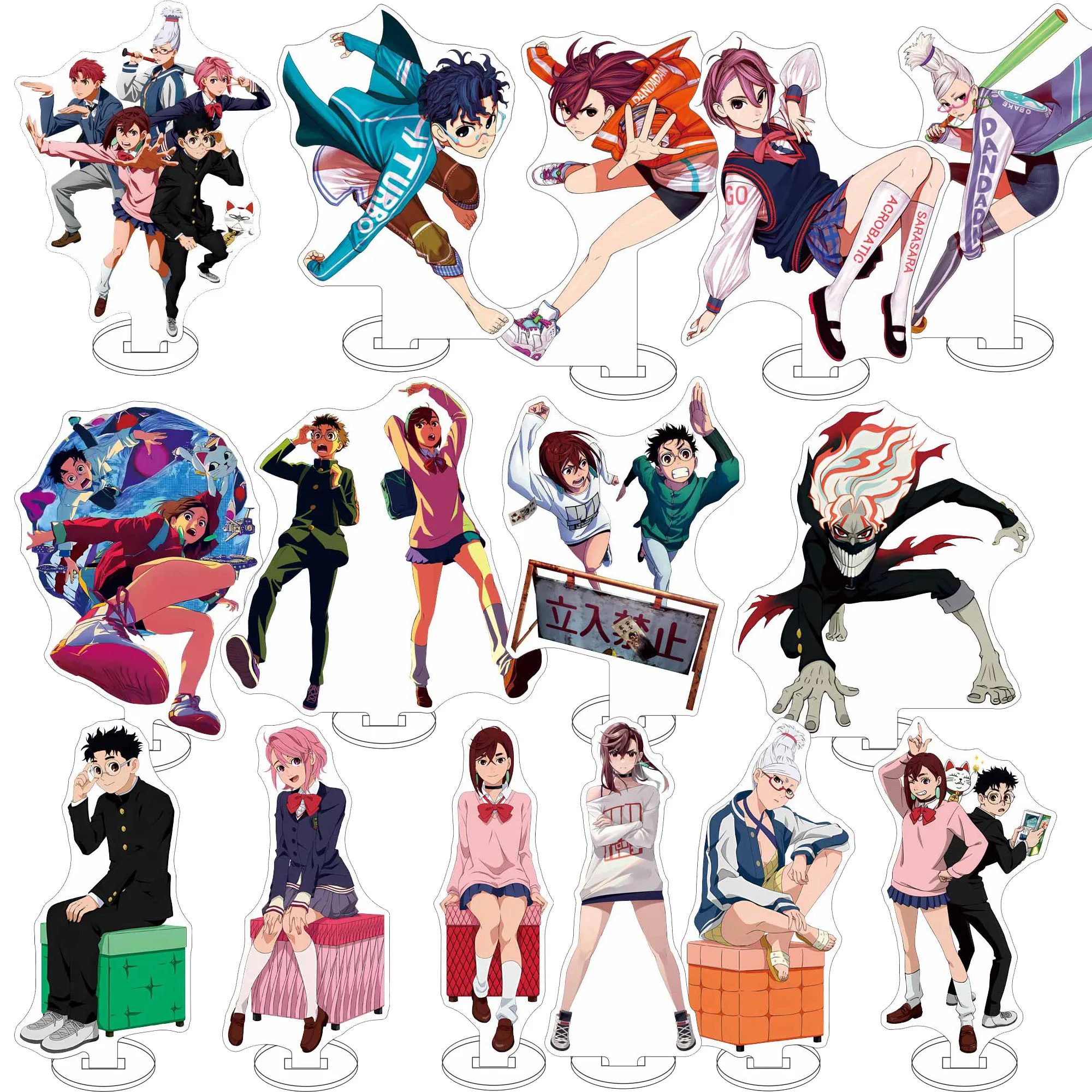 

Anime Dandadan Momo Acrylic Keychain Stand Model Plate for Fans Bag Gift Figures Fashion Cosplay Ornaments Desktop Decor Display