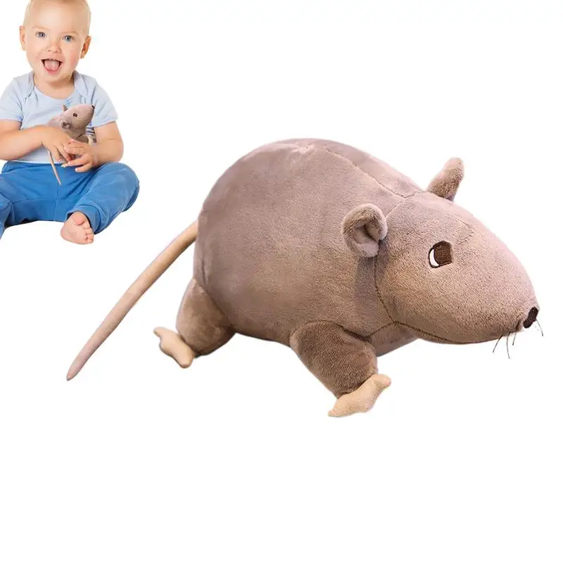 ラットぬいぐるみリアルなソフトぬいぐるみマウスぬいぐるみいたずらフェイクパーティー用品エイプリルフール用の小さな猫のおもちゃ