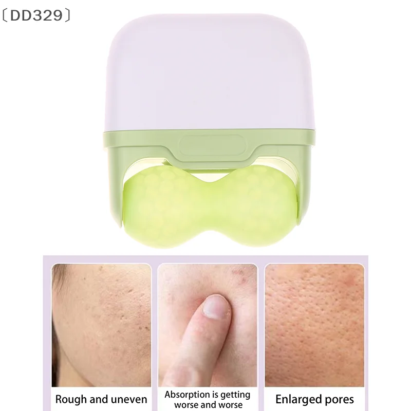 

〔DD329〕Double-headed Facial Ice Roller, Used For Facial And Head Massage, Made Of Resin Material, Without Fragrance And Battery