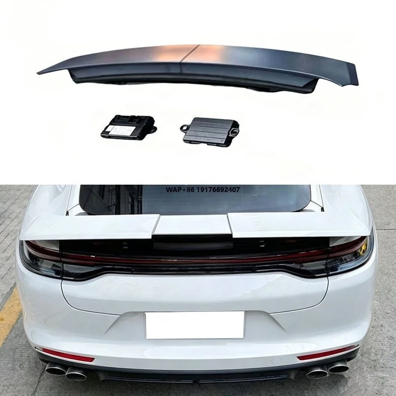Style Body Kit for Panamera 971 2017-2023 Upgrade with Three-Stage Electric Rear Spoiler Bumper Modification Kit