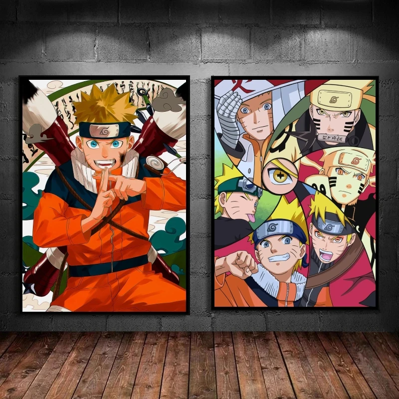 Poster and Painting Anime Naruto Children's Bedroom Decor Gifts Classic Modern Living Room Kid Action Figures Decorative Posters