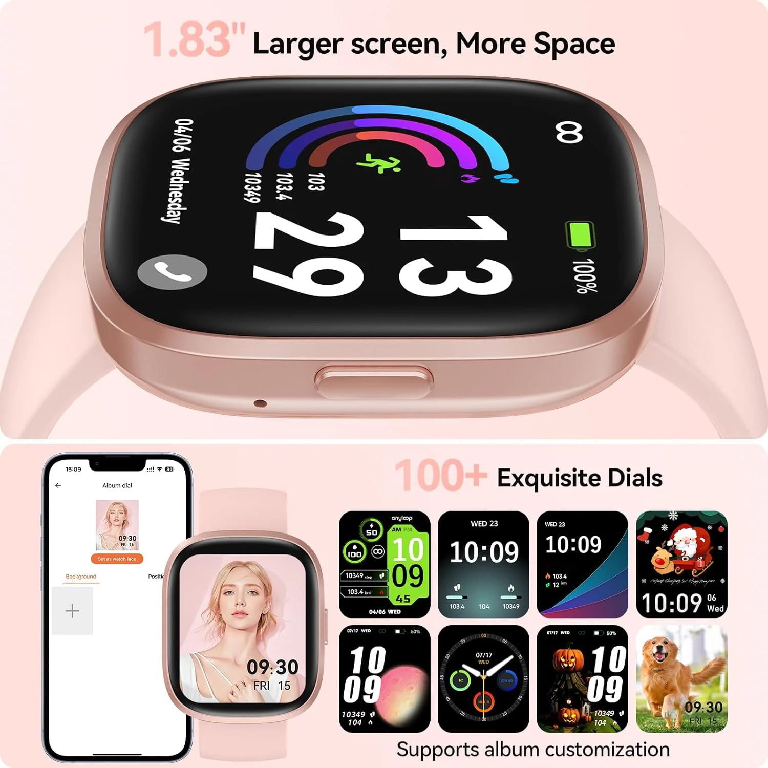 Smart Watch(Answer/Make Call), 1.83\