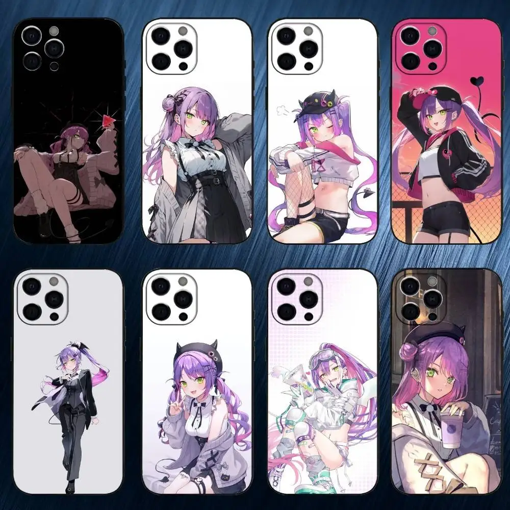 

T-Tokoyami T-Towa Phone Case For iPhone 17,16,15,14,13,12,11 Plus,Pro Max, Soft Silicone Black Cover