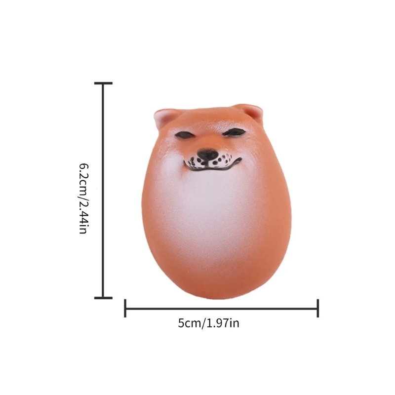 ยืด Shiba Inu สุนัขของเล่นบีบนุ่ม TPR สัตว์ของเล่นเด็กความเครียดบรรเทาของเล่น Dropship