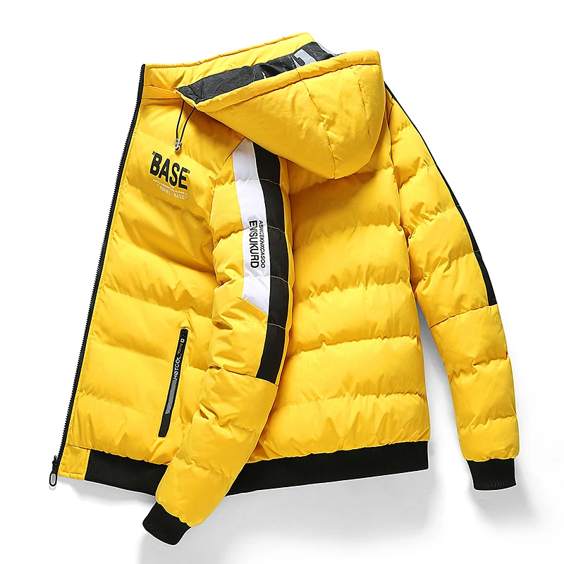 Winter New Men's Fashionable Trendy Short Cotton Jacket Comfortable and Versatile High-quality Double-sided Printed Warm Jacket