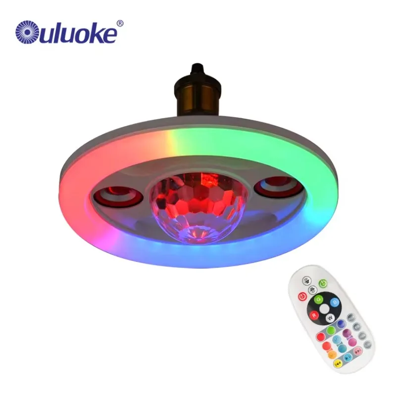 Dimmbarer Lautsprecher, kabellose RGB-Smart-Fernbedienung, bunte Innenlampe, 36 W, Musiklichter