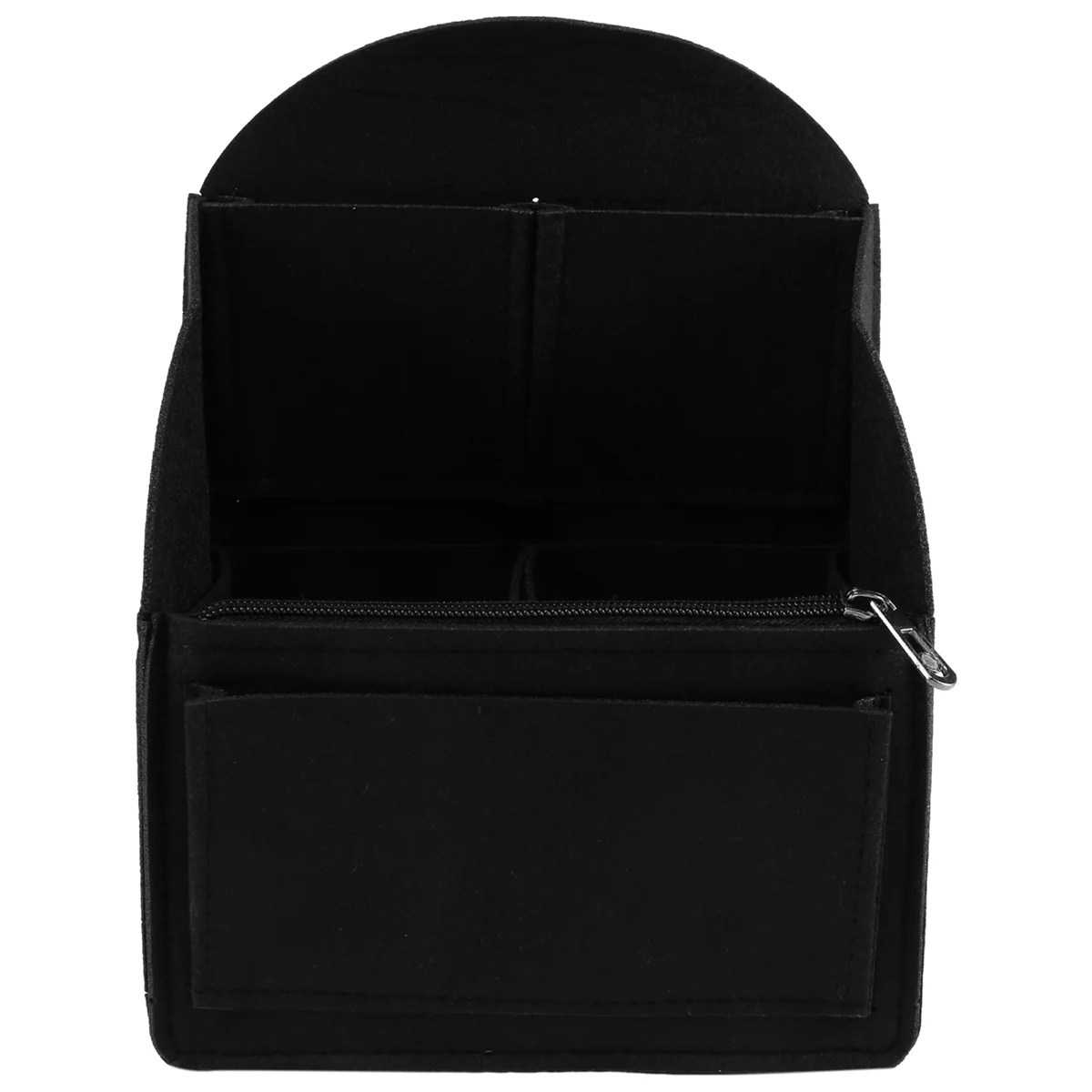 Felt Backpack Insert Organizer Storage Bag Universal Bag In Bag Men Women Shoulder Tote Bags Handbag Organizers(Black)