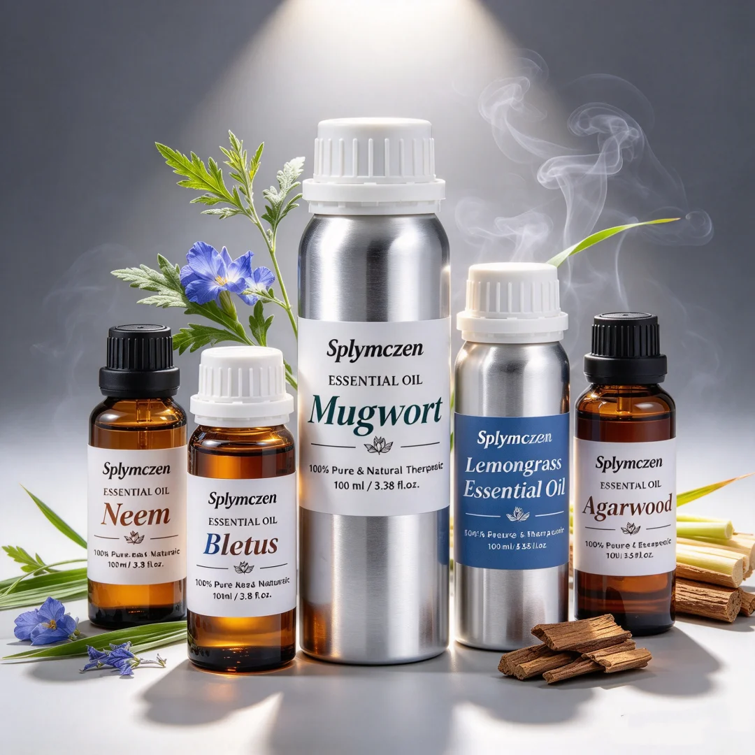 Mugwort Blue Lotus Fragrance Natural Plant Oil for Aroma Diffuser Indoor Home Incense Making Candle & Soap DIY Air Freshener