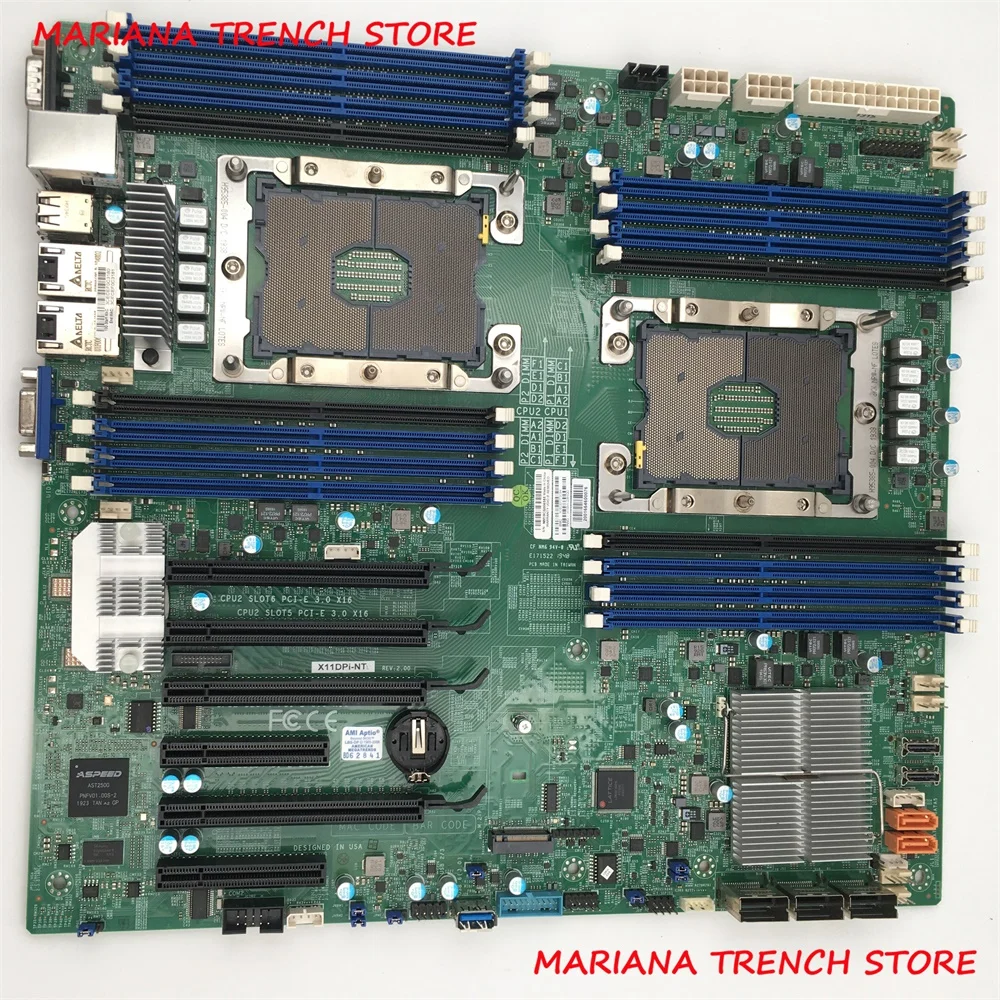 X11DPi-NT for Supermicro Motherboard Xeon Scalable Processors LGA-3647 DDR4 Dual LAN With 10GBase-T With X722 + X557