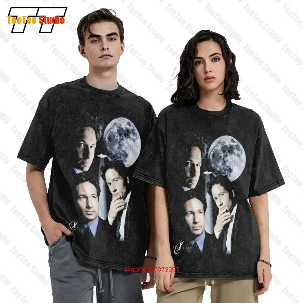 Mulder Moon Black, Fox Mulder X-Files, The X File Vintage Oversized T-Shirt Z5MM
