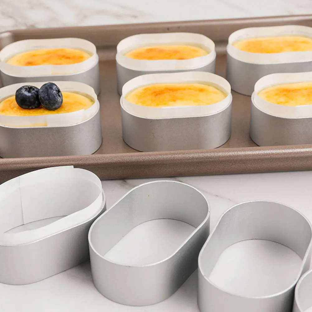 

200 Pcs Stainless Steel Cheese Mold Mini Cheesecake Moulds Chocolate Molder Pizza Tray Baking Tool