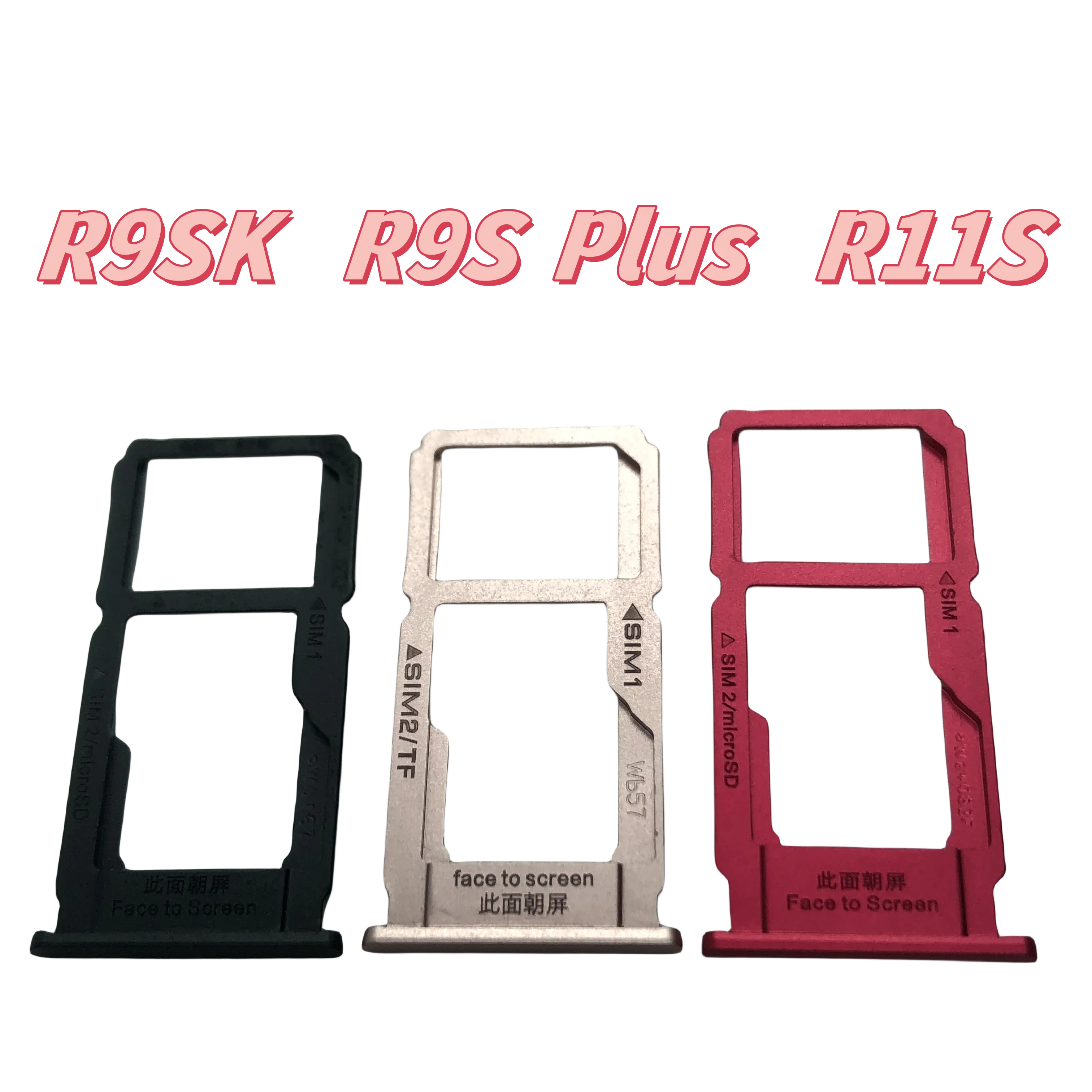 For OPPO R9SK R9S Plus R11 R11S SIM Card Tray Slot Holder Adapter Socket Repair Parts