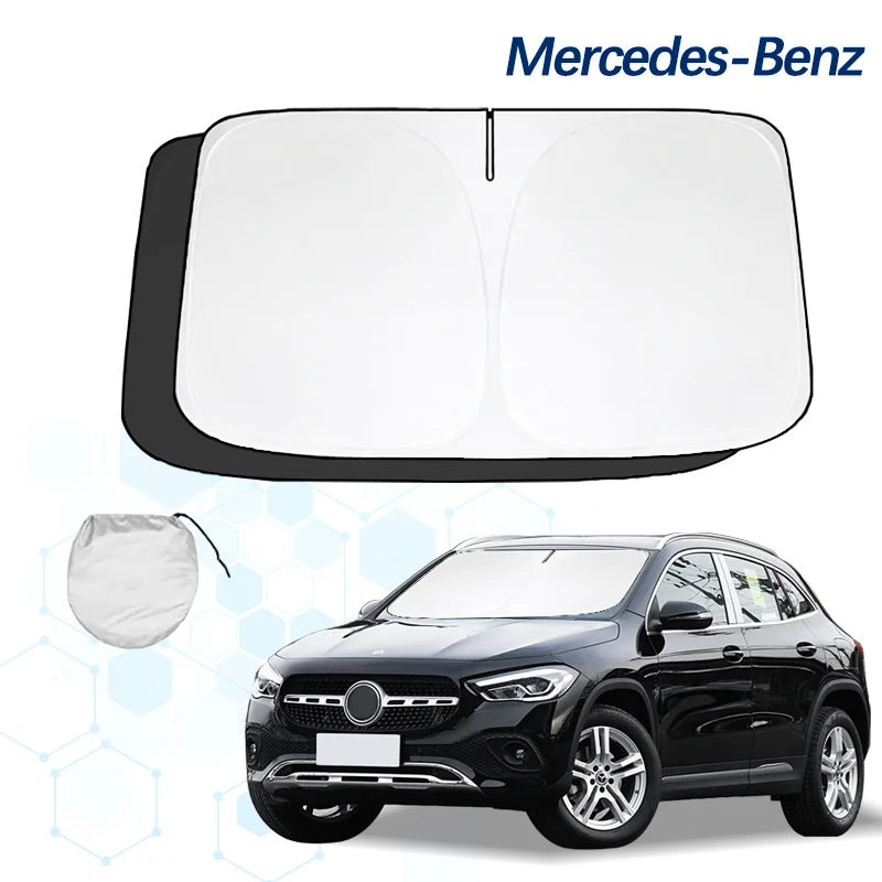 For Benz  GLA CLA GLE Windshield Window Sun Shades - UV Reflective Heat Shield Premium Car Visor Cover with Thermal Protection