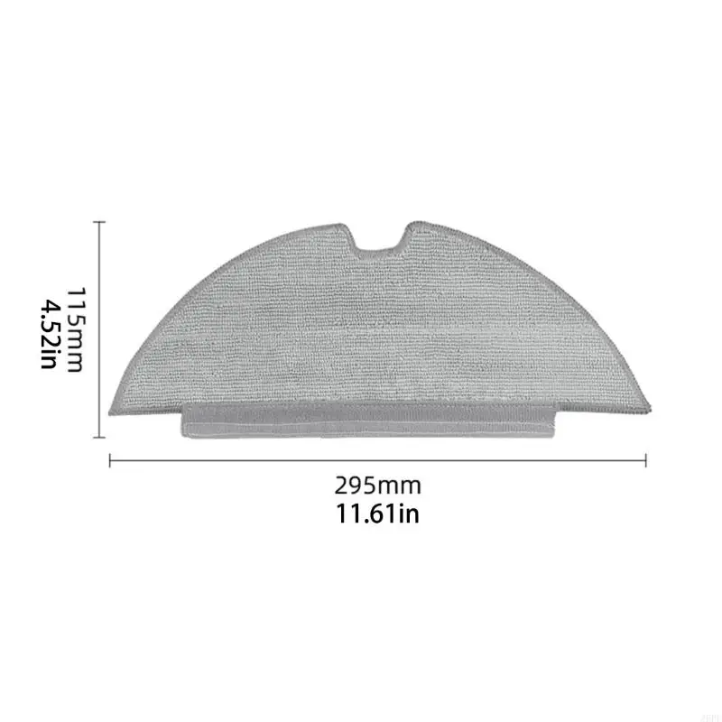J6PE 3x Sweeping Brush Mop Pads Microfiber Rags For Robovac L35 Vacuum Cleaner