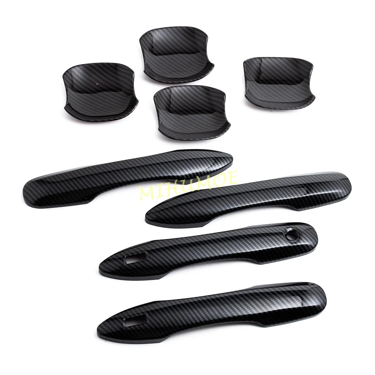 Carbon Fiber Door Handle Cover Cup Bowl Style For Toyota Camry 2018 2019 2020 2021 2022 2023 2024 2025 Accessories