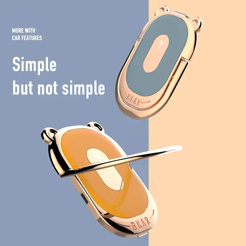 

Mobile Phone Bear Finger Ring Holder Car Magnetic 360 Degree Rotating Mount Back Sticker Bracket for IPhone14 15 Xiaomi Huawei