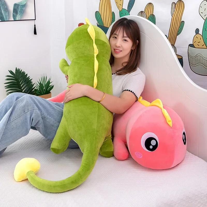 60/80/100cm Super Soft Lovely Dinosaur Plush Doll Cartoon Stuffed Animal Dino Toy for Kids Baby Hug Doll Sleep Pillow Home Decor