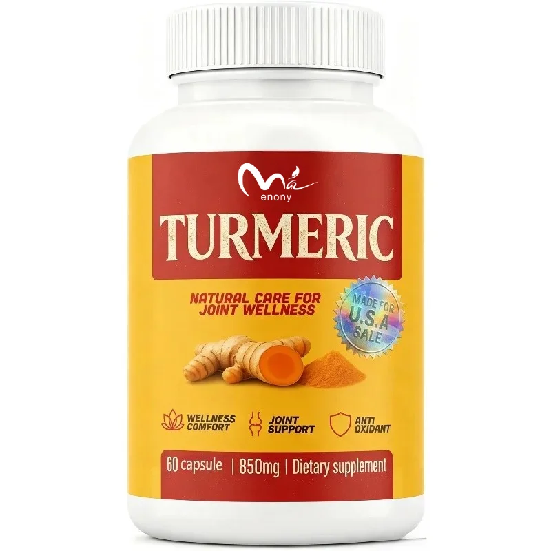 Turmeric Curcumin Supplement, 850mg Per Serving | Joint Support & Antioxidant, 60 Caplets.