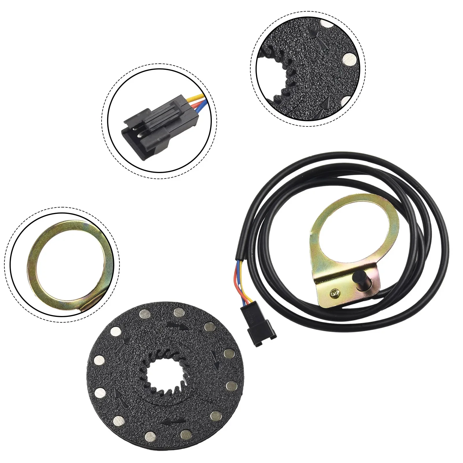 1pcs Electric Bicycle Pedal PAS System Assistant Sensor 5/8/12 Magnets Speed Sensor Magnetic Booster Electric Bikes Accessories